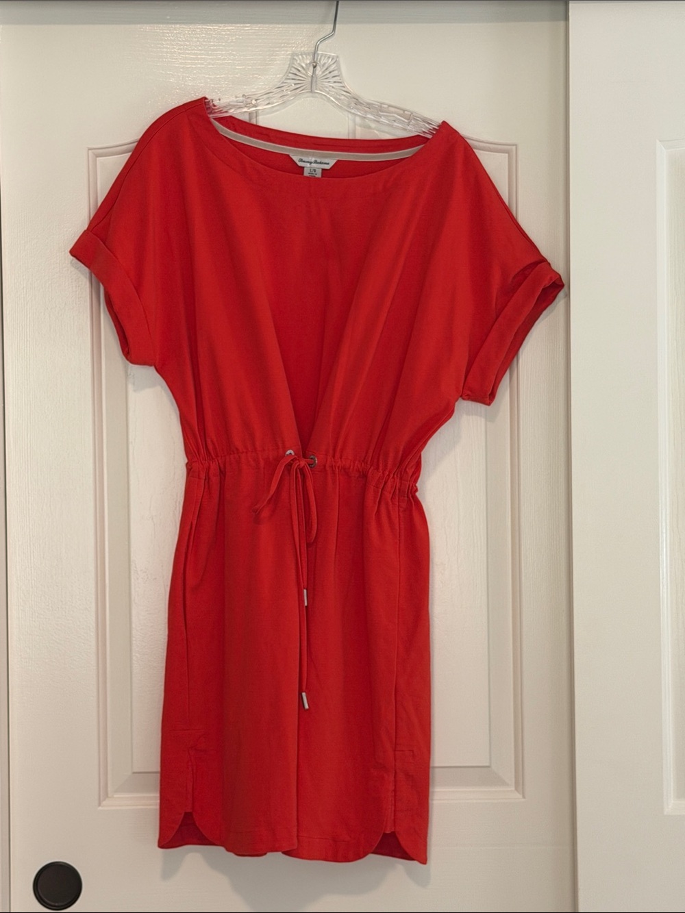 Tommy Bahama Red Drawstring Waist Dress